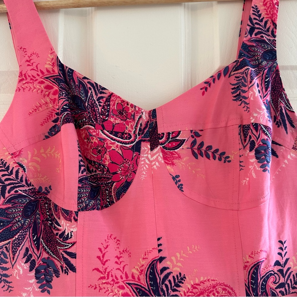 LOFT Pink Floral Mini Dress - Picture 3 of 12